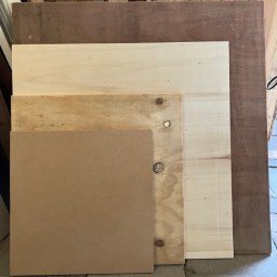 squares with sides of square root of primes in feet